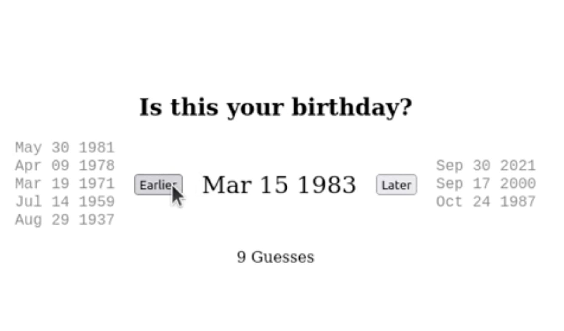 is this your birthday?